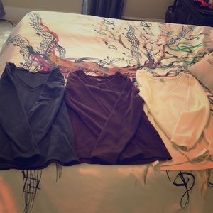 Set of three fleece shirts